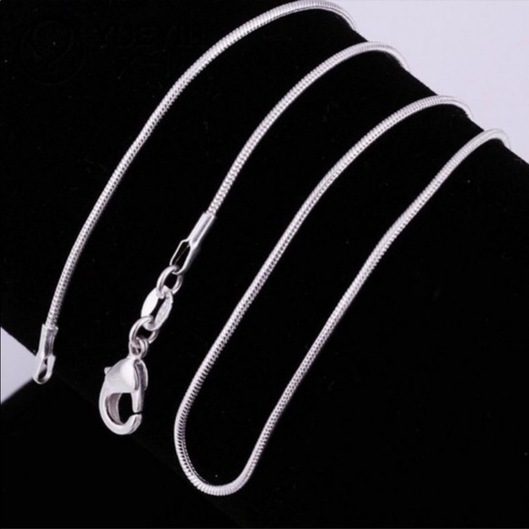 SNAKE 925 STERLING SILVER CHAIN NECKLACE - Picture 2 of 5